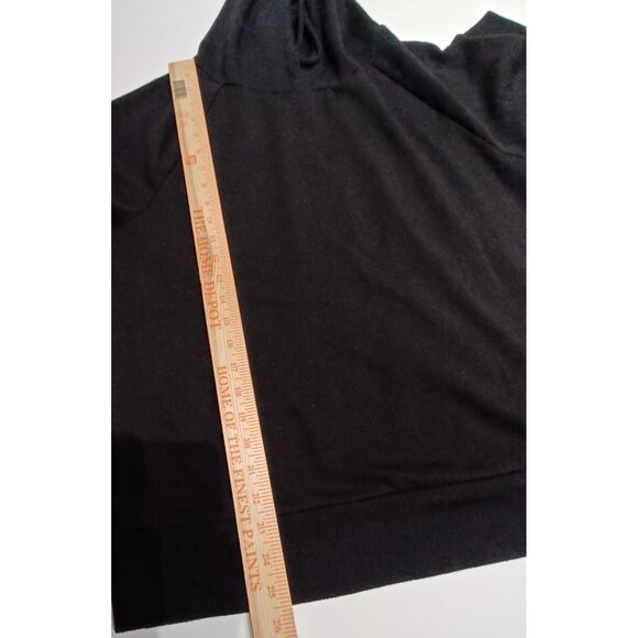 Eddie Bauer Women's Black Knit Relaxed Fit Pullover Hoodie Size Large - Picture 6 of 8